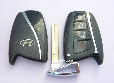 OEM 2015-19 HYUNDAI SANTA FE smart keyless remote key fob SY5DMFNA433 "B" stock - Image 1 of 4