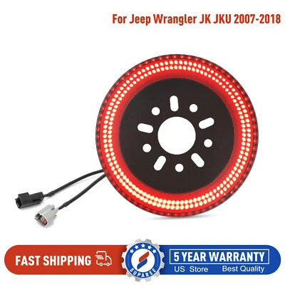 SUPAREE Third Spare Tire Rear Tail Brake Light For Jeep Wrangler JK JKU 2007-18 Foto 1 de 4