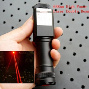 638T-2100 High Power 638nm Double Beam Blue Laser Pointer Torch / 5m Waterproof - Picture 1 of 9