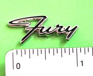 Plymouth FURY script - hat pin , lapel pin , tie tac , hatpin GIFT BOXED silver - Picture 1 of 5