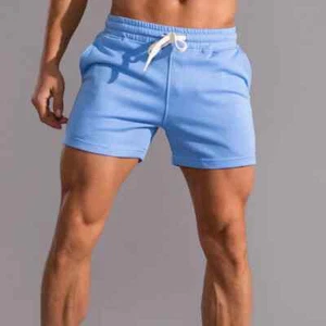 Pantalones Cortos de Correr de Algodón para Hombres Gimnasio Fitness Hogar Deporte Ropa Interior Yoga Entrenamiento - Imagen 1 de 25
