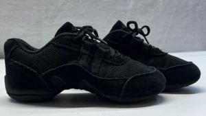 Skazz By Sansha Hip Hop Dance Sneaker Black Suede Youth Size G - Picture 1 of 7