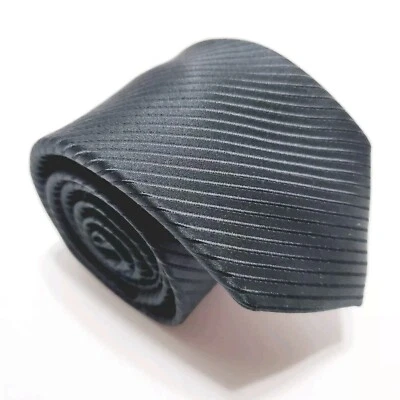 Corbata Nick Cannon Patrón Rayas Negras Seda 60x3"  Foto 1 de 4