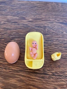Barbie doll Midge pregnant happy familly magnetic belly,baby,bathtub,duck mattel - Picture 1 of 9