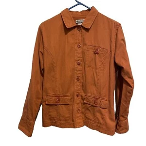 Women’s Columbia Button Up Jacket. Size Medium 100% Cotton - Picture 1 of 5