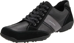 Calvin Klein Men's Barber Lace-Up,Black,8 M US - Picture 1 of 7