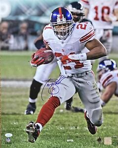 TIKI BARBER SIGNED NEW YORK GIANTS 16X20 PHOTO JSA AUTHENTICATED WIT171346