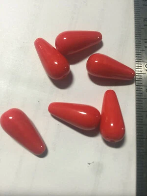 Cuentas de lágrima checas cuentas concha****ELIGE**** cuentas checas de 6 mm a 20 mm Foto 1 de 4