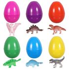 12 Pcs Dinosaurs Toys Basket for Kids Easter Eggs