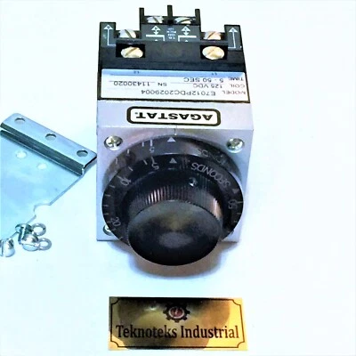 AGASTAT  E7012PDC2029004  TIMER 5-50 SEC  /  125VDC - Image 1 of 3