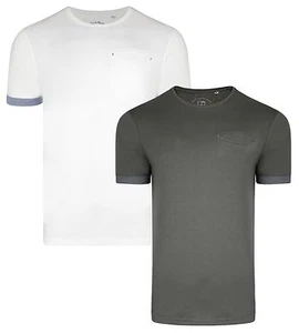 Ringspun Mens T-Shirts Plain Clifton Cotton Plain Jersey Tee Top - Picture 1 of 3