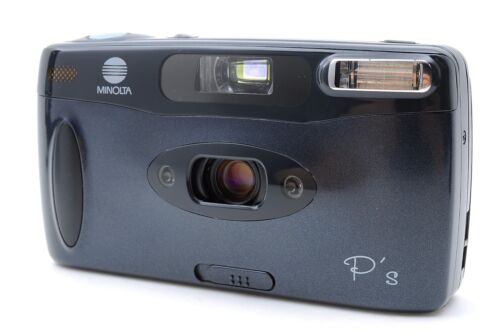 New ListingMinolta P's 35mm Panorama Point & Shoot Film Camera Black From Japan [Mint]