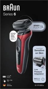 Braun Rasoio elettrico Wet&Dry Senza fili testina oscillante SensoFlex 61-R1000S - Foto 1 di 3
