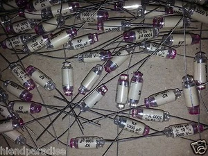 4 PIEZAS DE LOTE ANTIGUO RFT ALEMANIA 0.001uF 1nF 1000pF 3000V ¡TAPAS DE AUDIO STYROFLEX DE ALTA GAMA! - Imagen 1 de 1