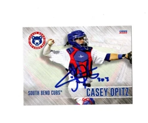 Casey Opitz 2023 South Bend Cubs signed autograph baseball card Arkansas d - Picture 1 of 2