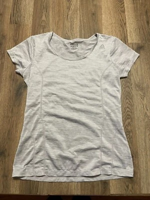 锐步女式 XS 码衬衫,灰色,短袖,圆领 — 第 1/4 张图片