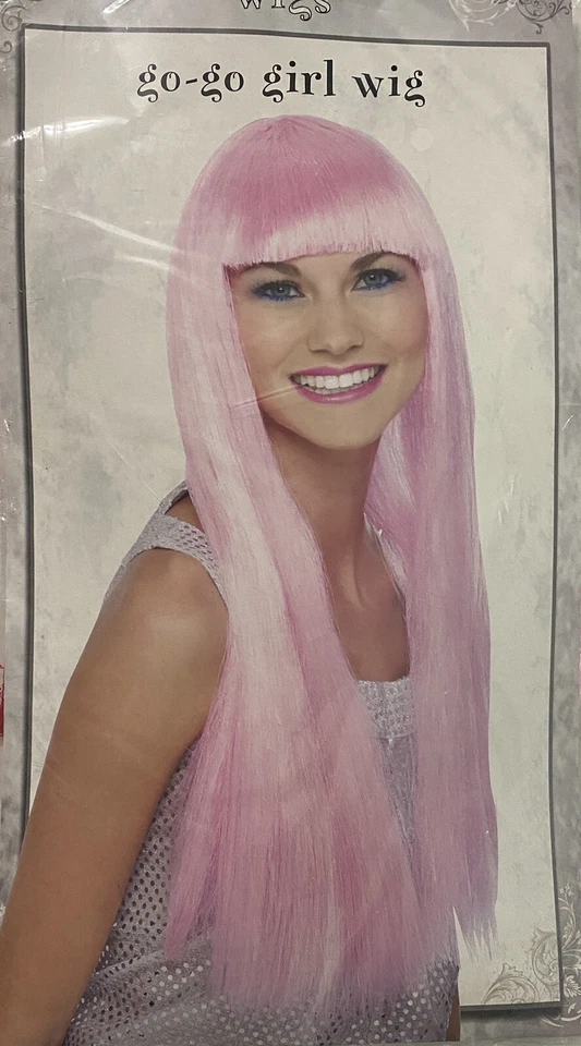 Wigs Go-Go Girl Pink Wig Ages 14+ - Image 1 of 1