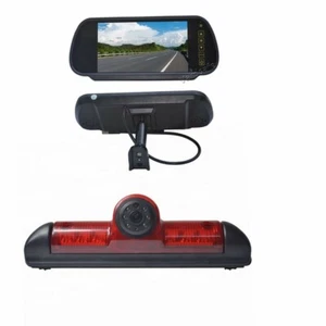 7'' Rear View Mirror Screen & Reverse Camera for Fiat Ducato / Peugeot Boxer - Picture 1 of 11