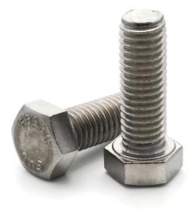 Hex Bolts Tap Stainless Steel Full Thread 5/16"-18 x 2-1/4" Qty 25 - Picture 1 of 3
