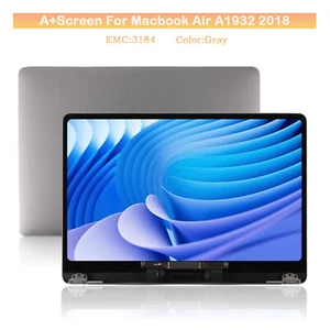 Para MacBook Air A1932 2018 13.3" Pantalla LCD Repuesto Gris EMC 3184 - Imagen 1 de 9
