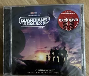 Guardians Of The Galaxy Vol 3 CD Awesome Mix Vol 3 W/ 2 Cards Target Exclusive - Picture 1 of 4
