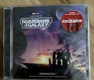 Guardians Of The Galaxy Vol 3 CD Awesome Mix Vol 3 W/ 2 Cards Target Exclusive - Image 1 of 4