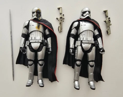Loose lot ot 2 Star Wars Black Series Captain Phasma & Battle Damaged Figures 6” Cover