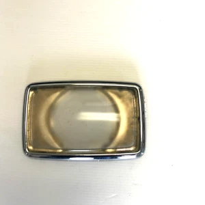 Vintage 1941 Buick Limited Interior Dome Light Lens & Chrome Bezel - Picture 1 of 5