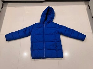 Boys Gap Kids Blue Down Puffer Hooded Jacket Coat Size XL 12-13 - Picture 1 of 8