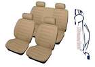 Bloomsbury Beige Leather Look 8 PCE Car Seat Covers For For DAEWOO Lacetti