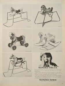 1967 Bouncy Horse Child Toy Produced By Wonder Products Co. Print Ad  - Picture 1 of 1