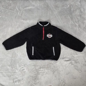 Harley Davidson Motorcycles Kids Fleece Jacket Size 4T w/ Silver Trim - Picture 1 of 11
