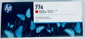 Genuine HP 774 P2W02A Chromatic Red Ink Cartridge 775 ml EXP. FEB 2024 - Picture 1 of 4