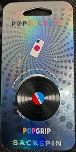 Neuf PopSockets PopGrip Backspin Series poignée interchangeable et filable 33 tr/min noir - Photo 1 sur 6