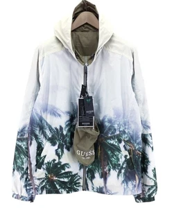 GUESS Men's Jacket XL Reversible Lightweight Hooded Recycled Water Repellent * - Picture 1 of 12