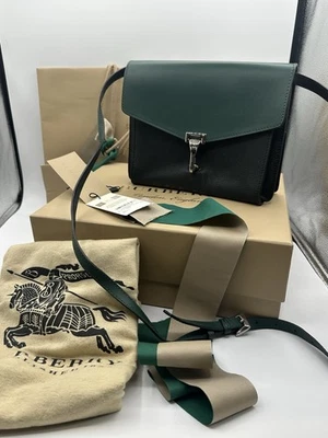 Burberry Small Macken Crossbody Color Block Black Green New - Image 1 of 4