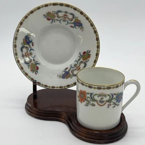 A. Raynaud Limoges France Porcelain Demitasse Espresso/Tea Cup and Saucer 4 Oz - Picture 1 of 11