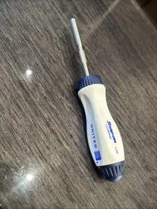*New* Snap On Tools SSDMR4B White & Blue Ratchet Screwdriver United Airline Rare - Picture 1 of 4