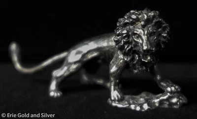 Cartier Sterling Silver Lion Miniature Figurine - Image 1 of 4
