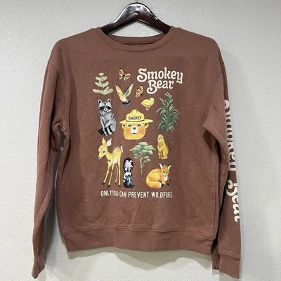 Sudadera Smokey the Bear Retro Only You Can Prevent Wildfires Talla Pequeña Gorp Foto 1 de 4