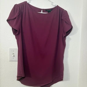 Top 41 Hawthorn Borgoña Manga Acampanada Cerradura Trasera Para Mujer Talla Mediana - Imagen 1 de 5