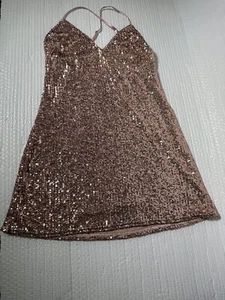 Victoria’s Secret pink sequin dress spaghetti strap Small. - Picture 1 of 2