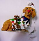 2016 Hamilton Collection A Rudolph Howl-iday Misfit Dog & Deer Figurine