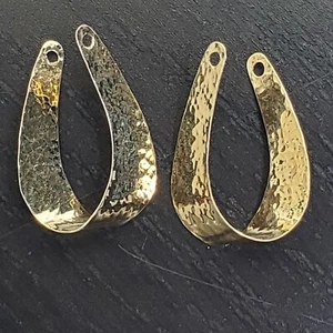 James Avery Rare And Retired 14 Karat Yellow Gold Reversable Earring Jackets - Picture 1 of 8