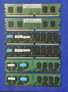 Samsung 3.5 GB Ram Memory DDR2 PC2-4200 (2 x 1GB, 2x 512MB, 2x 256MB) - Picture 1 of 7