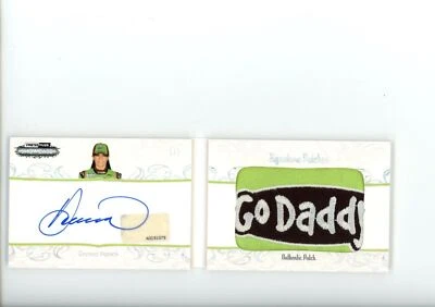2012 Press Pass Showcase Danica Patrick Rookie Signature Patch Booklet Auto 1/1 - Image 1 of 2