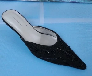 Tacones de mujer Amanda Smith negros con semillas talla 8,5 M - Imagen 1 de 10