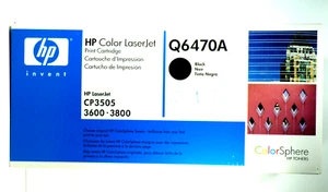 HP Color LaserJet Print Cartridge Q6470A Black OEM NEW - Picture 1 of 6