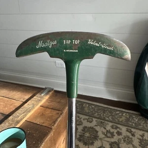 Matzie Velvet Touch Tip Top Croquet Saddle Putter 33” Leather Grip - Picture 1 of 11