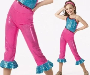 Disfraz de Baile Simplemente Irresistible PANTALONES CAPRI SOLO Niño X-Grande Jazz y Tap - Imagen 1 de 8